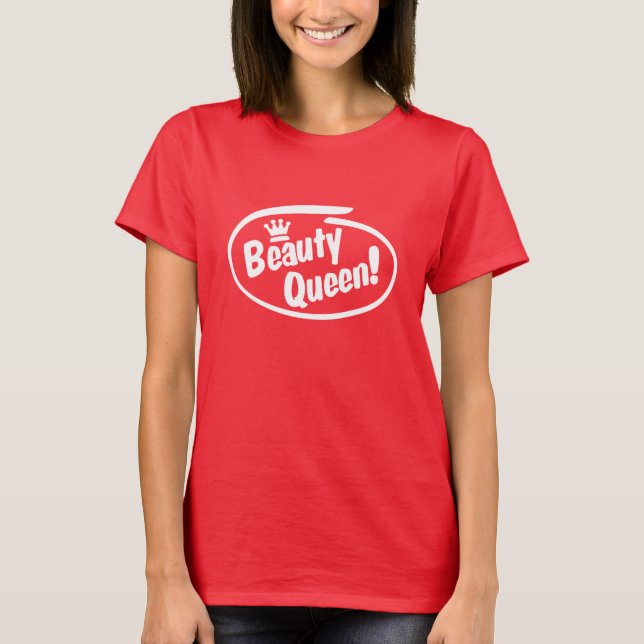 Beauty Queen Mörk T-shirt (Framsida)