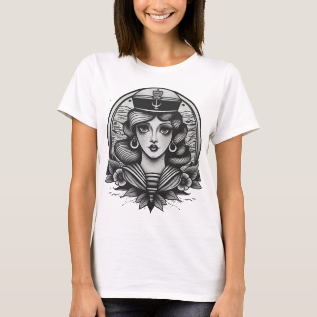 Beauty Queen T Shirt (Framsida)