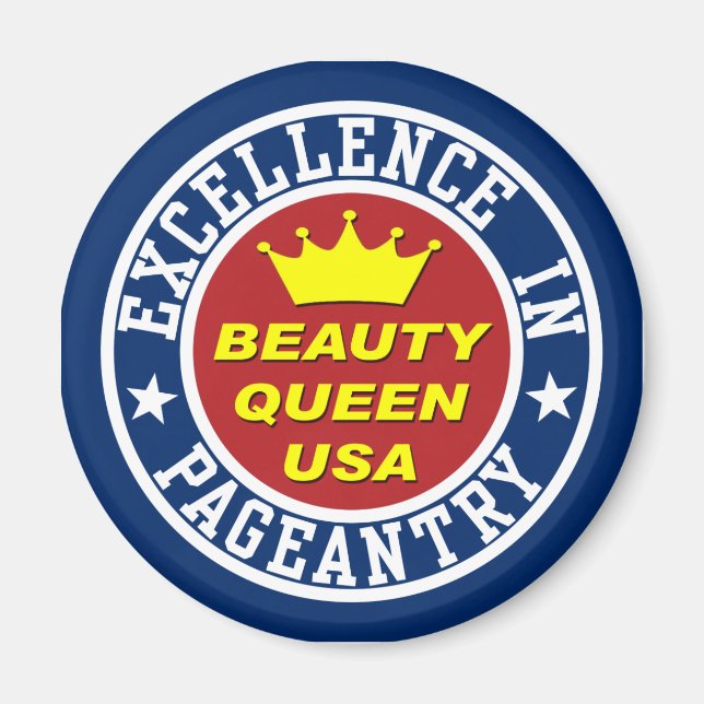 Beauty Queen's Skönhetstävling Magnet (Framsidan)