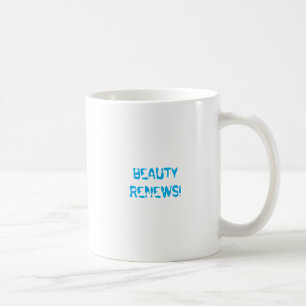 Beauty Renews Light Blue Graffiti Brushstroke Kaffemugg