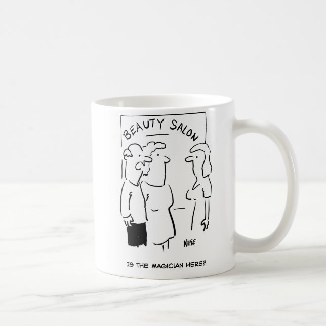 Beauty Salon - är trollkarlen här? Kaffemugg (Höger)