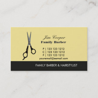 Beauty Salon Barber Sissars Visitkort