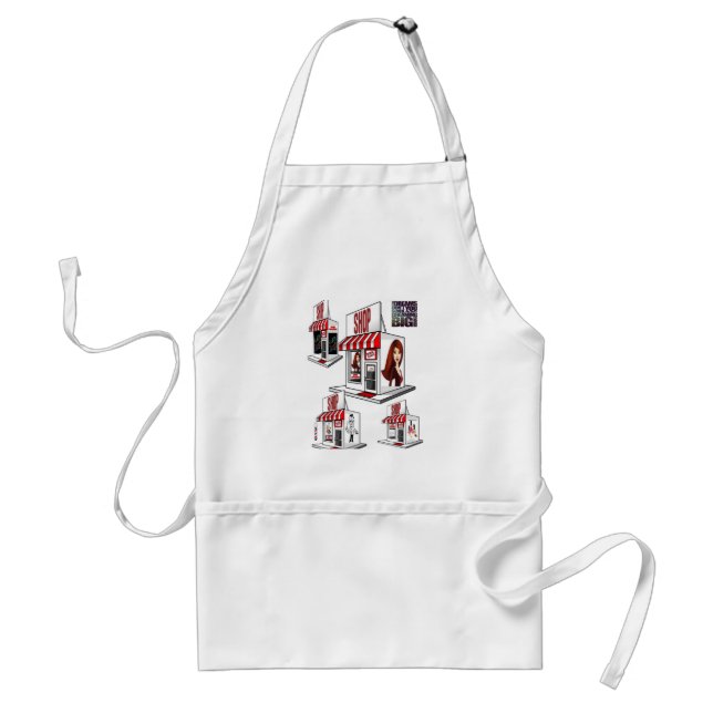 Beauty Salon Barbershop Nail Salon Kitchen Apron Förkläde (Framsidan)