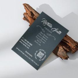 Beauty Salon Black White Grått Grått-skriptteckens Flygblad