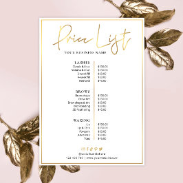 Beauty Salon Glam Guld Logotyp Modern Pris lista