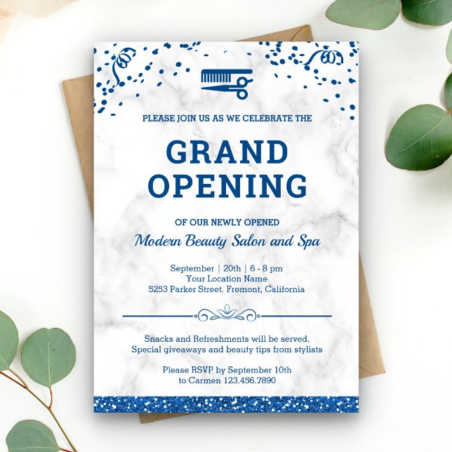Beauty Salon Grand Open Inbjudningar (Skapare uppladdad)