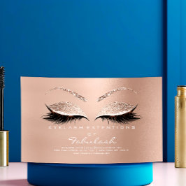 Beauty Salon Guld Glitter Adress Makeup Namn Magnetiska Visitkort
