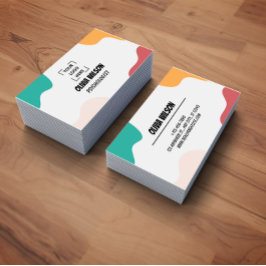 Beauty Salon Hairstylist Script Business Card Visitkort