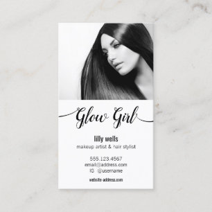 Beauty Salon Image Foto Calligraphy Typography Visitkort