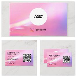 Beauty Salon Lash Brows Minimalist Visitkort