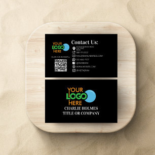 Beauty Salon Lash Hair Makeup QR Code Modern Visitkort