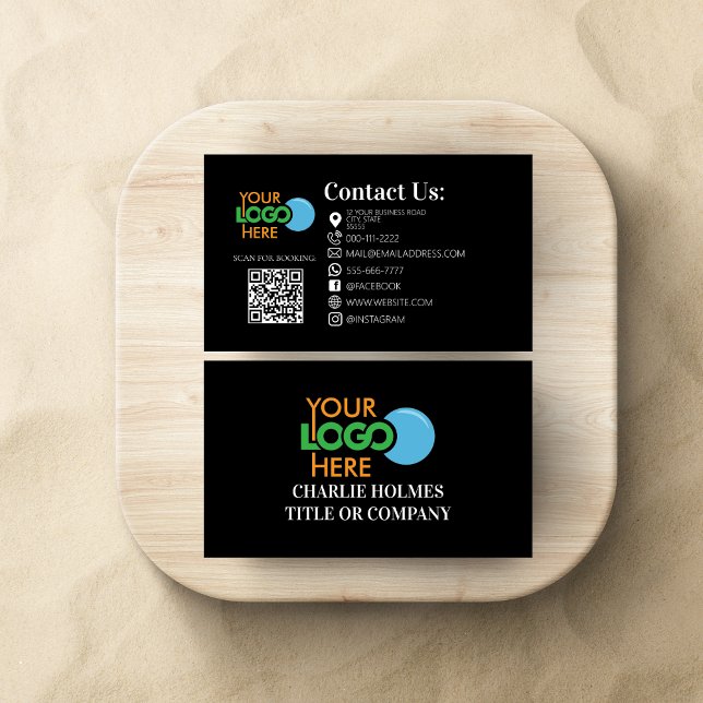 Beauty Salon Lash Hair Makeup QR Code Modern Visitkort (Skapare uppladdad)