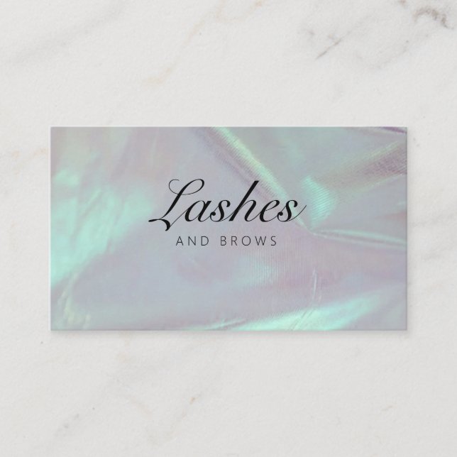 Beauty Salon Lashes and Brows Business Card Visitkort (Framsida)