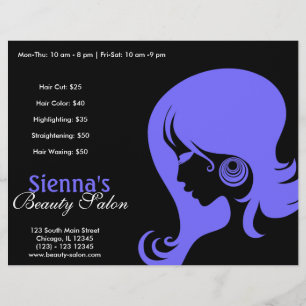 Beauty Salon (Light Slate Blue) Reklamblad