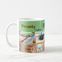 Beauty Salon LYCKLIG NAGEL Cust. Textikaffe Mugg
