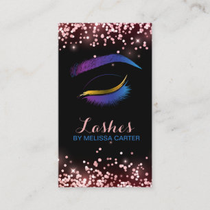 Beauty Salon Makeup Artist Brows Lash Extensions Visitkort