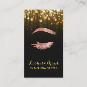 Beauty Salon Makeup Artist Brows Lash Extensions Visitkort