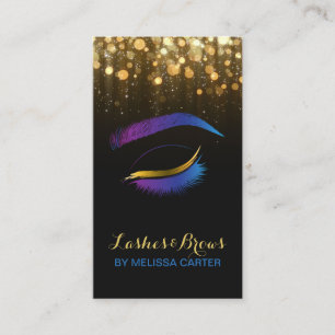 Beauty Salon Makeup Artist Brows Lash Extensions Visitkort