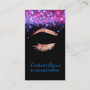 Beauty Salon Makeup Artist Brows Lash Extensions Visitkort
