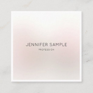 Beauty Salon Makeup Artist Elegant Modern Plain Fyrkantigt Visitkort