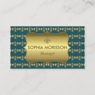 Beauty Salon Möte Golden Monogram Tidsbeställning Kort