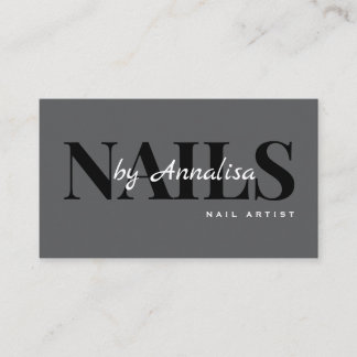 Beauty Salon Nails Business Card Visitkort