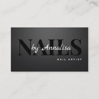 Beauty Salon Nails Business Card Visitkort
