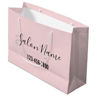 Beauty Salon Namn Black Script Mobilt nr Blek Rosa