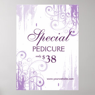 BEAUTY Salon Poster Spa Paint 'n Swirls