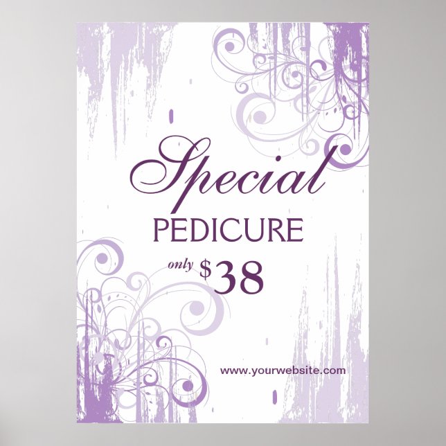 BEAUTY Salon Poster Spa Paint 'n Swirls (Framsidan)