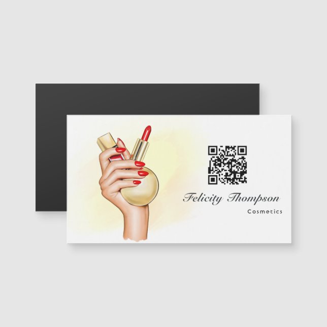 Beauty Salon QR-kod (Fram/baksida)