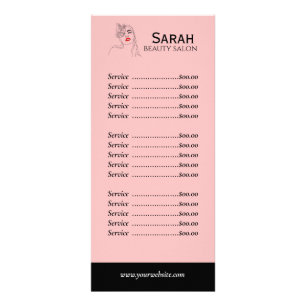 Beauty Salon-rackkort Reklamkort