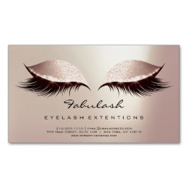 Beauty Salon  Ro Guld Adress Makeup-aska Magnetiska Visitkort