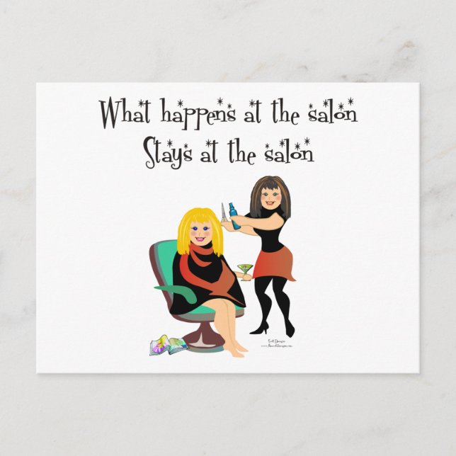 Beauty Salon Secrets Vykort (Framsida)