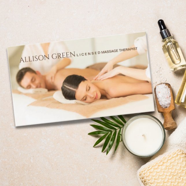 Beauty Salon SPA Aromaterapi Massage Salon Visitkort (Skapare uppladdad)