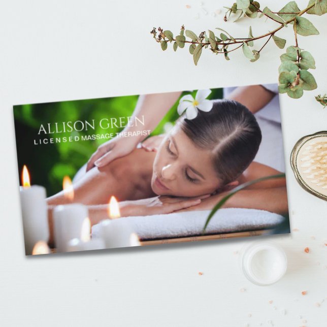 Beauty Salon SPA Aromaterapi Massage Salon Visitkort (Beauty Salon SPA Aromatherapy Massage Salon Business Card)