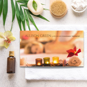 Beauty Salon SPA Aromaterapi Massage Salon Visitkort