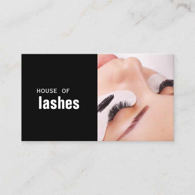 Beauty Salon Spa Lash Brows Visitkort (Framsida)