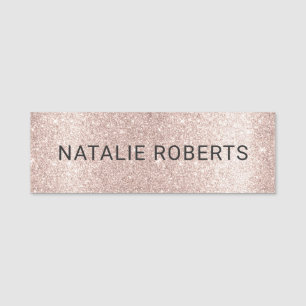 Beauty Salon Spa ( luxury Ro Glitter Guld) Namnbricka