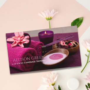 Beauty Salon SPA-massage Salon Aromaterapi Visitkort