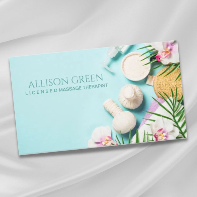 Beauty Salon SPA-massage Salon Aromaterapi Visitkort (Beauty Salon SPA Massage Salon Aromatherapy Business Card)