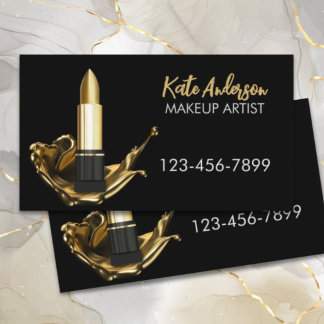 Beauty Salon Stylist Cosmetolog Makeup Artist Visitkort