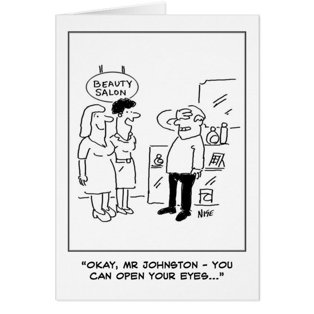 Beauty Salon Surprise Hälsningskort (Framsidan)