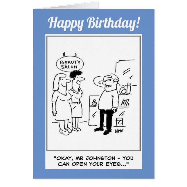 Beauty Salon Surprise Hälsningskort (Framsidan)