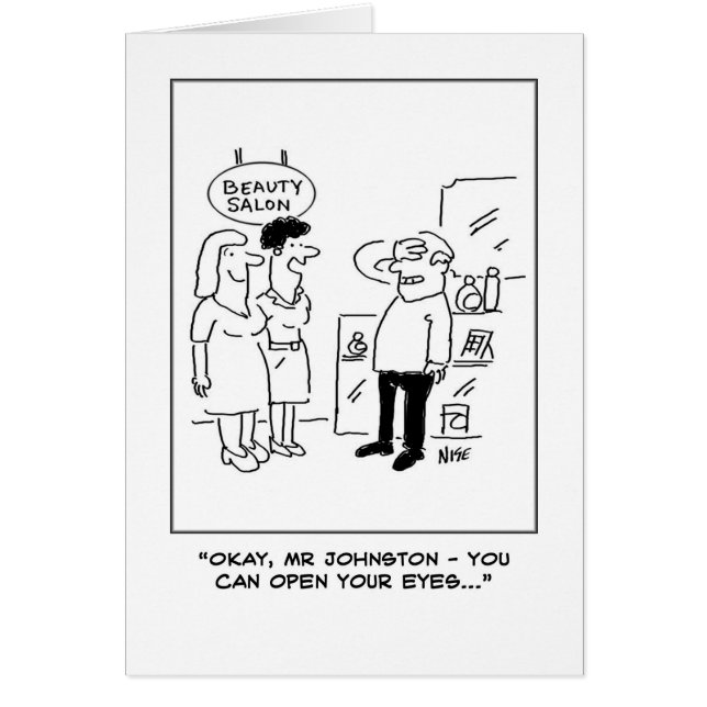 Beauty Salon Surprise Hälsningskort (Framsidan)