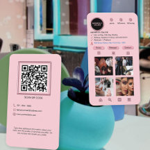 Beauty Salon Trendig Instagram Rosa Lägg till bil