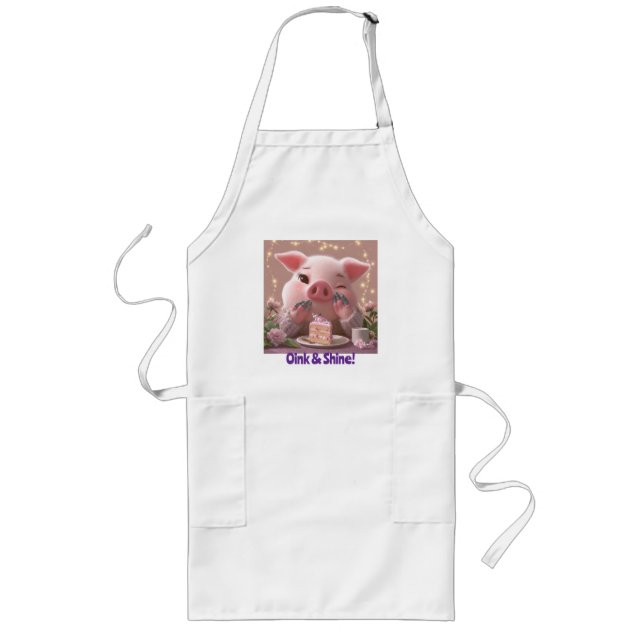 Beauty Salon Work Apron Långt Förkläde (Framsidan)