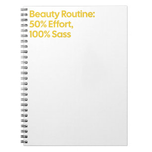 Beauty Sass Quote Spiral bärbar dator Anteckningsbok