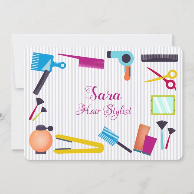 Beauty School Inslag-inbjudan Inbjudningar (Framsida)