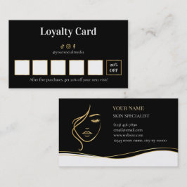 Beauty Skin Care Loyalty Card Lojalitetskort